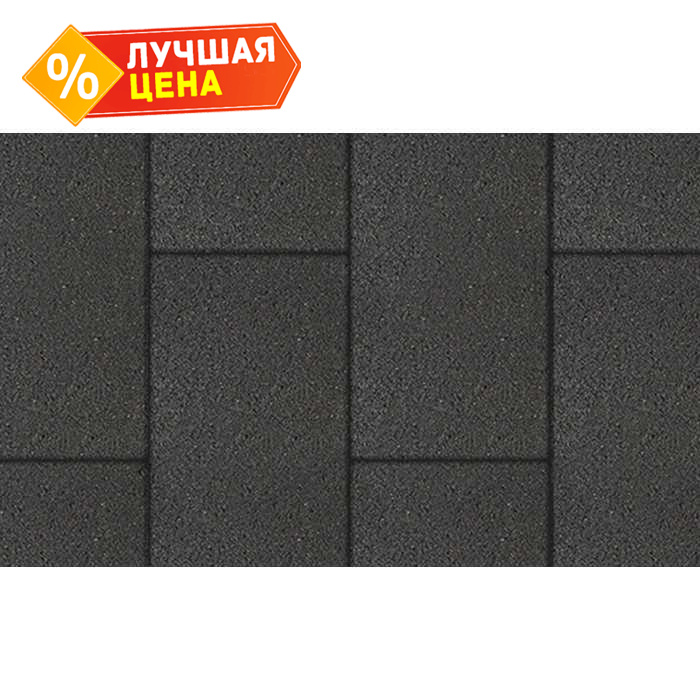 Плитка тротуарная Прямоугольник (Ла-Линия) Б.5.П.8 гладкий черный 600x300x80 мм