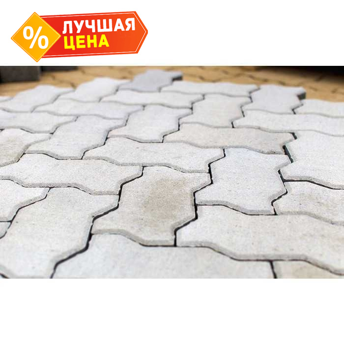 Плитка тротуарная BRAER Волна циркон, 240x135x70 мм