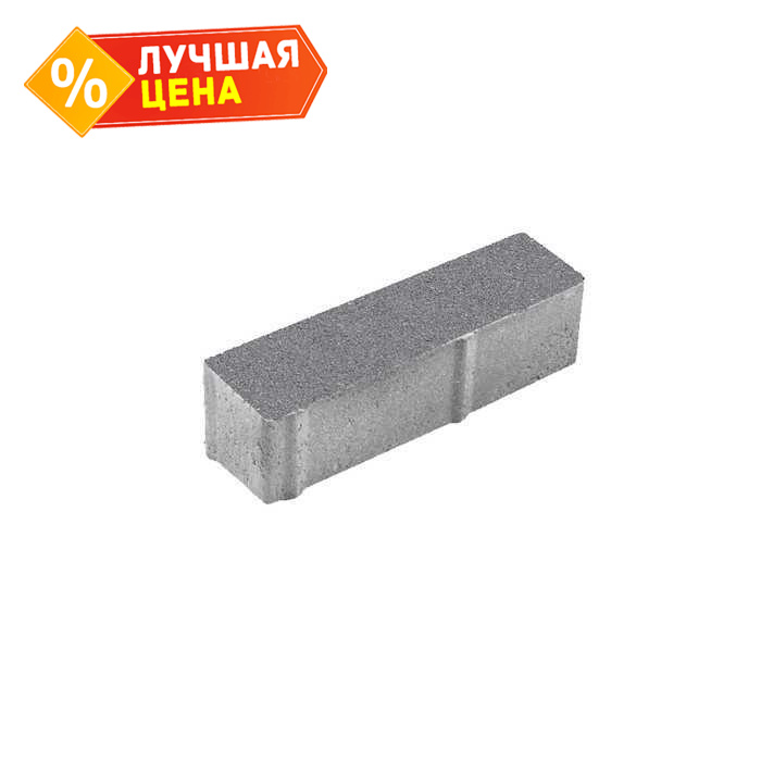 Плитка тротуарная Паркет Б.8.П.8 гладкий серый 360x80x80 мм