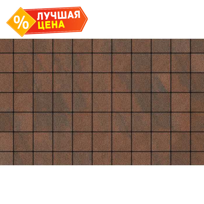 Плитка тротуарная Квадрат (ЛА-Линия) А.3.К.4 Листопад гранит Клинкер 100x100x40 мм