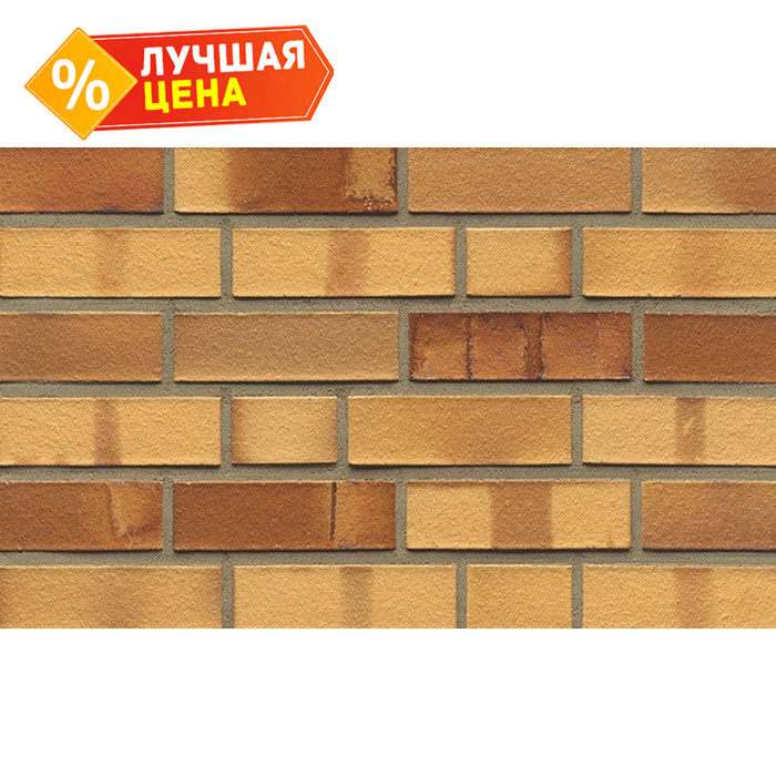 Кирпич клинкерный Muhr 01 S Niederlausitzer Gelb Spezial готик, 290х90х40 мм