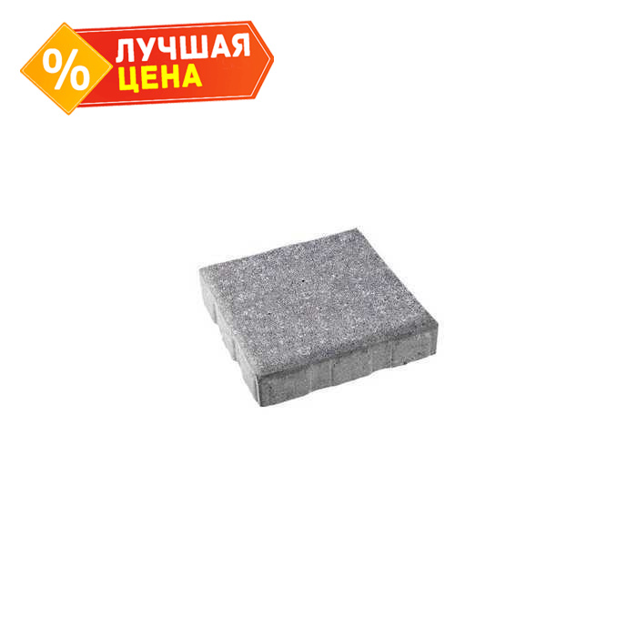 Плитка тротуарная Квадрум Б.7.К.8 гранит серый 600x600x80 мм