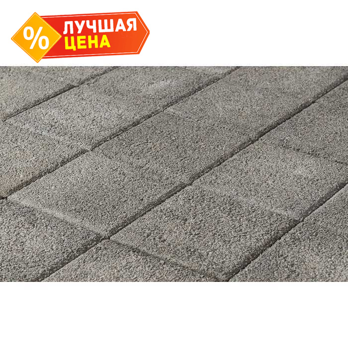 Плитка тротуарная BRAER Сити гранит на сером, 600x300x80 мм