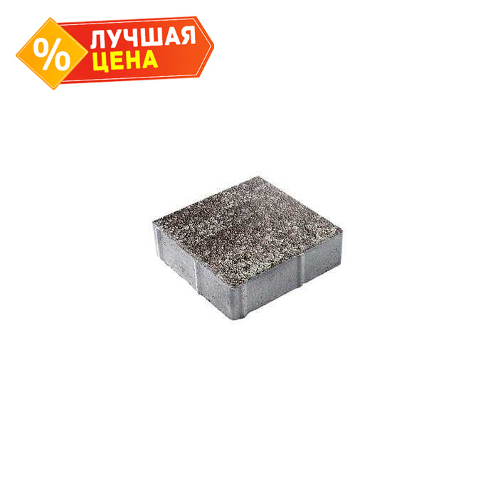Плитка тротуарная Квадрат (ЛА-Линия) Б.1.К.6 Листопад гладкий xаски 300x300x60 мм