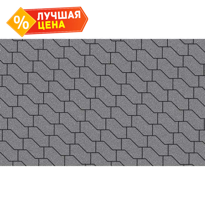 Плитка тротуарная S-Форма В.3.Ф.10 гранит серый 172x94x100 мм