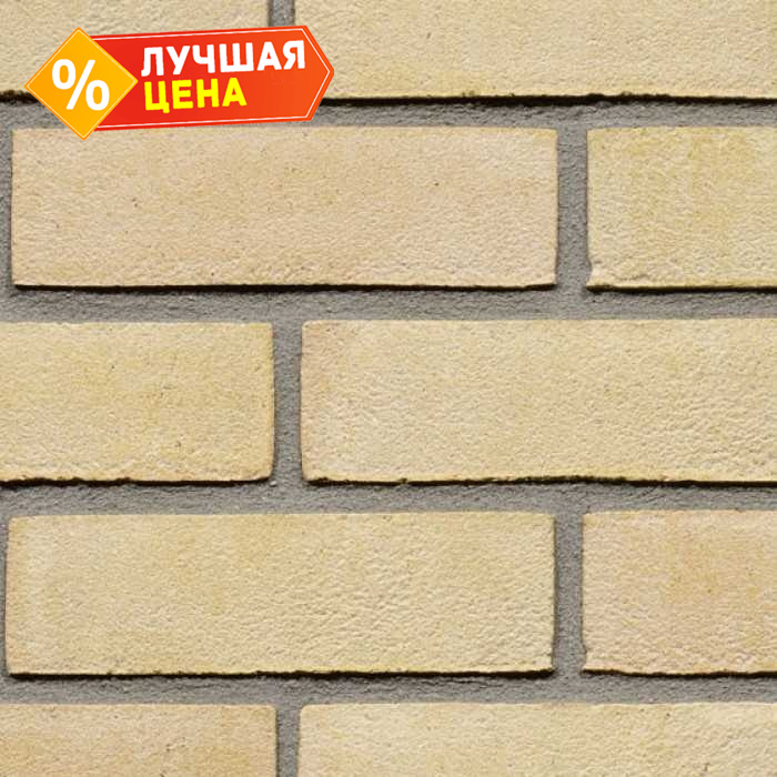 Кирпич облицовочный Terca Ivoor Zilverzand, 215х102х65 мм