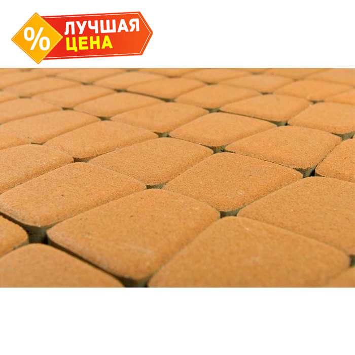 Плитка тротуарная BRAER Классико круговая янтарный, 73x110x115x60 мм