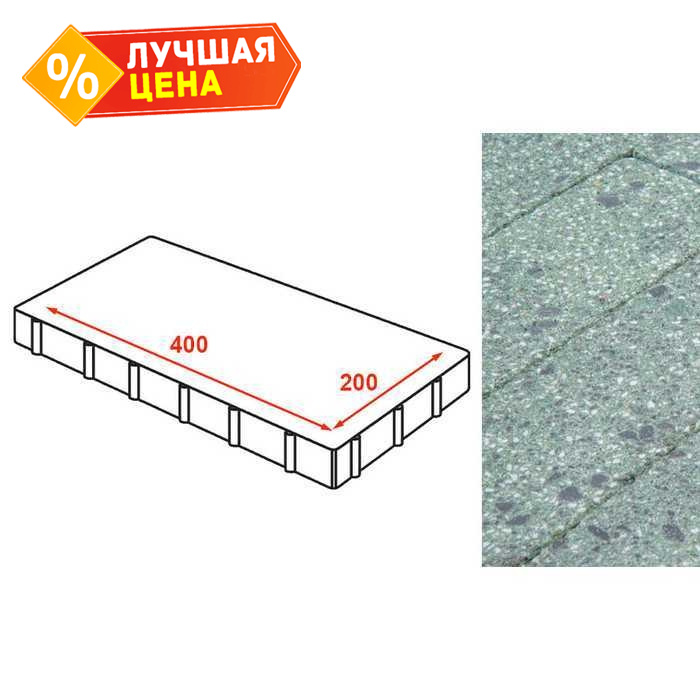 Плита тротуарная Готика Granite FINERRO, Порфир 400x200x80 мм