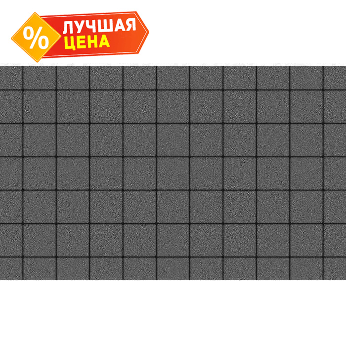Плитка тротуарная Квадрат (ЛА-Линия) Б.3.К.6 гладкий серый 100x100x60 мм