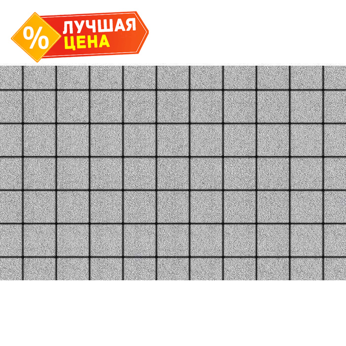 Плитка тротуарная Квадрат (ЛА-Линия) Б.3.К.6 гранит белый 100x100x60 мм