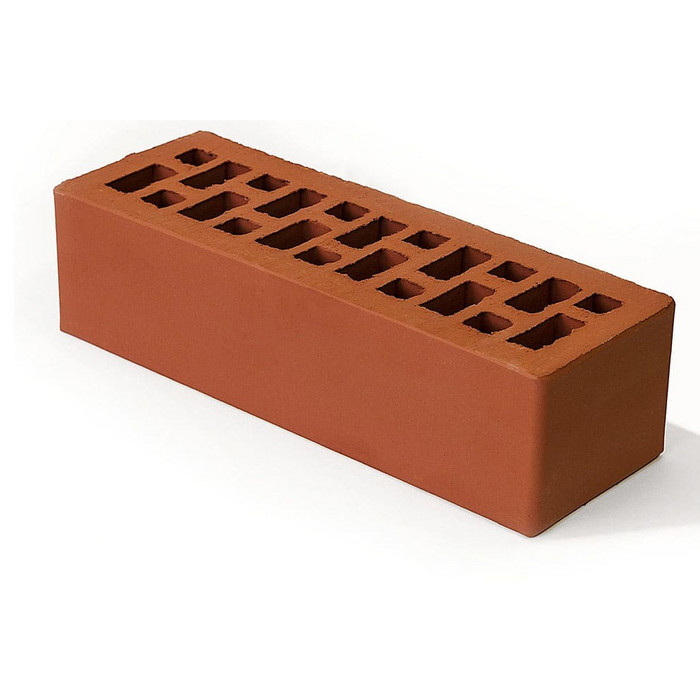 Кирпич BRAER красный гладкий, 250х85х65 мм
