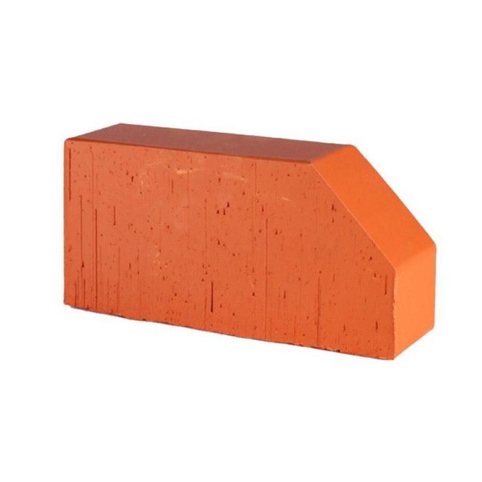Печной кирпич фигурный полнотелый Lode Janka F6 гладкий, 250х120х65 мм