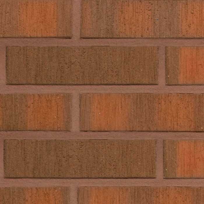 Кирпич облицовочный Terca Red flame F2F редуцированный шероховатый, 250х85х65 мм