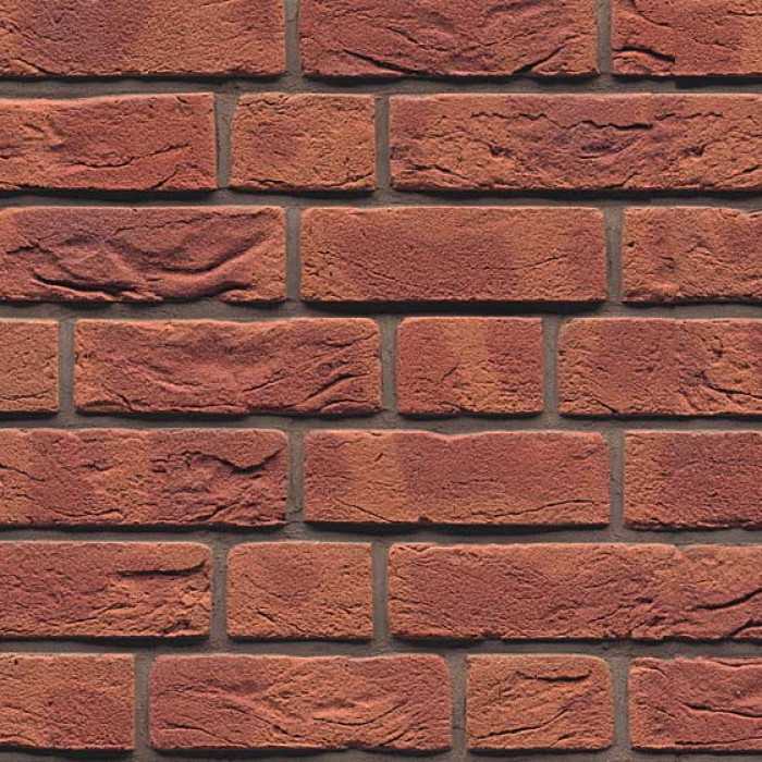 Кирпич облицовочный Muhr Nr 2, Rotbraun-bunt geflammt, 210х100х65 мм
