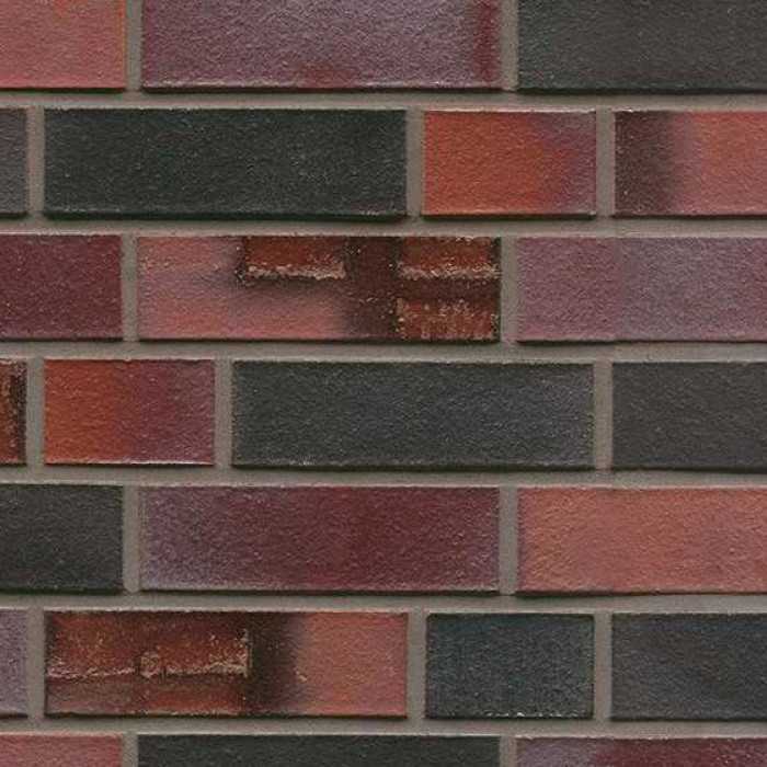Кирпич клинкерный Muhr 29 S Schwarzblau-bunt Spezial гладкий, 240х115х71 мм