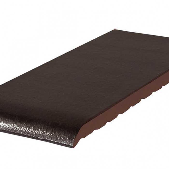 Клинкерный подоконник KING KLINKER 17 Onyx black, 245*120*15 мм