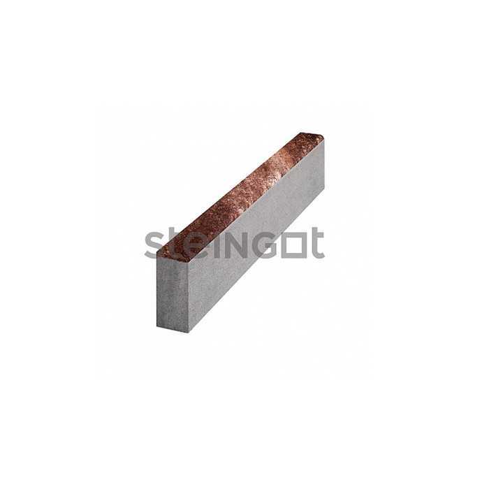 Тротуарный бордюр садовый Steingot, цвет Штайн Браун, 1000*200*80 мм