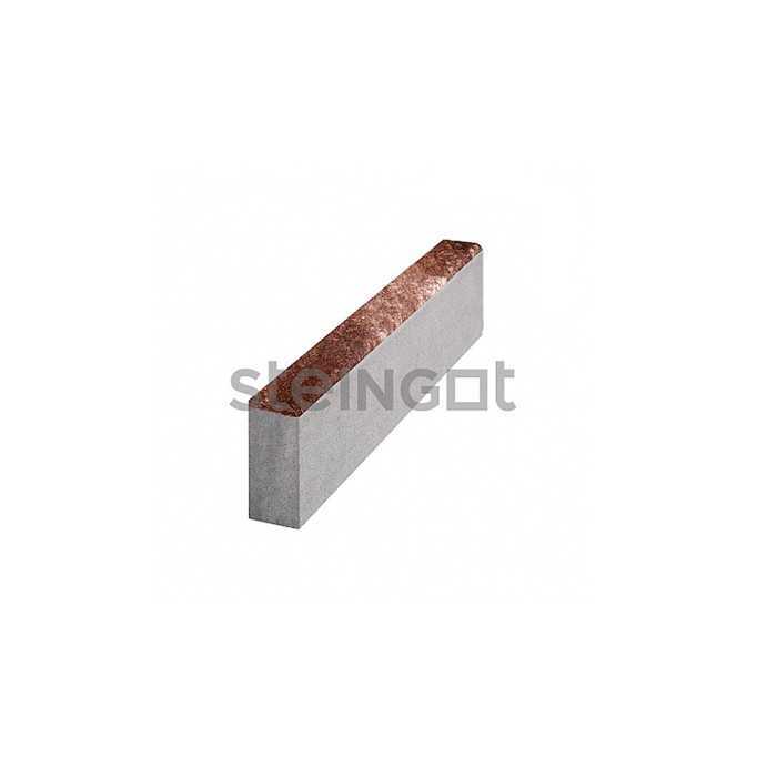 Тротуарный бордюр садовый Steingot, цвет Штайн Браун, 500*200*80 мм