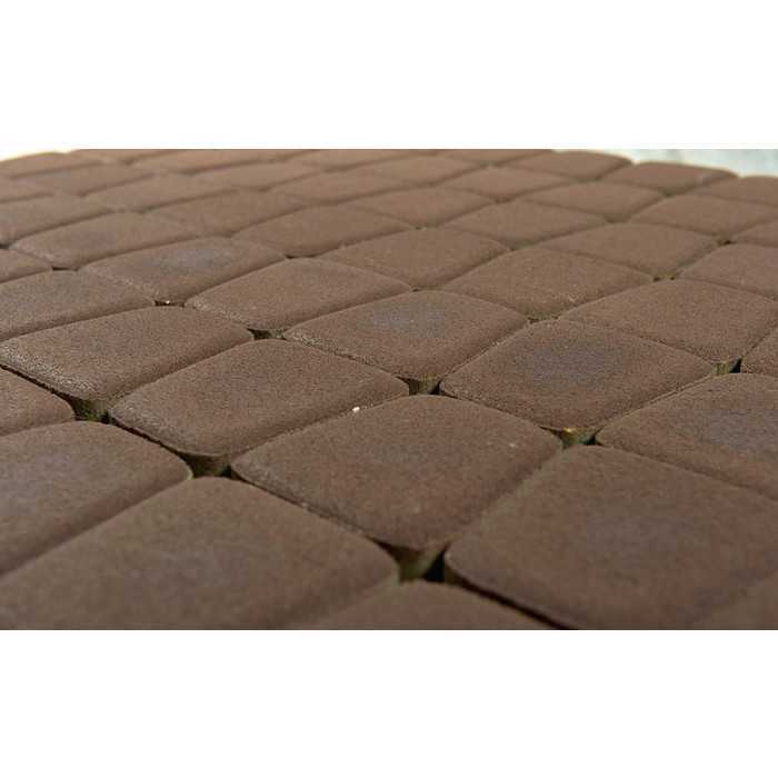 Плитка тротуарная BRAER Классико круговая коричневый, 73x110x115x60 мм