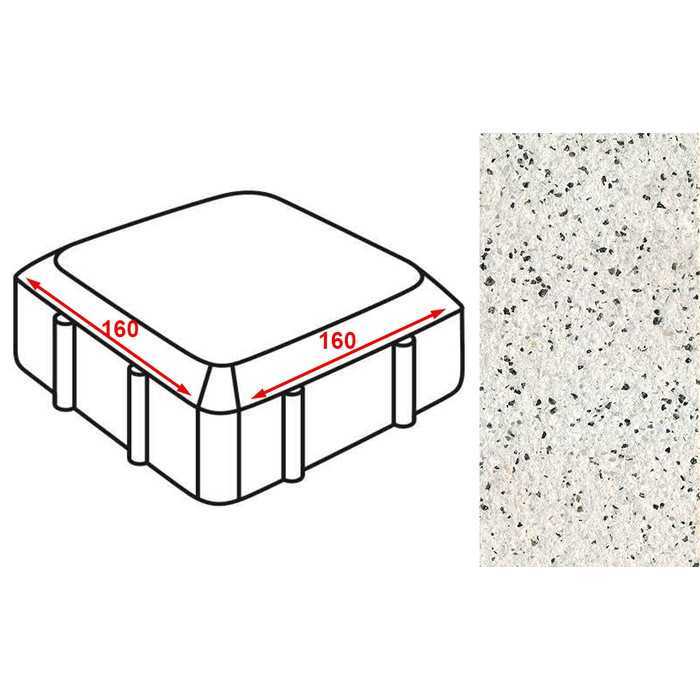 Плитка тротуарная Готика Granite FERRO, Старая площадь, Покостовский, 160x160x60 мм