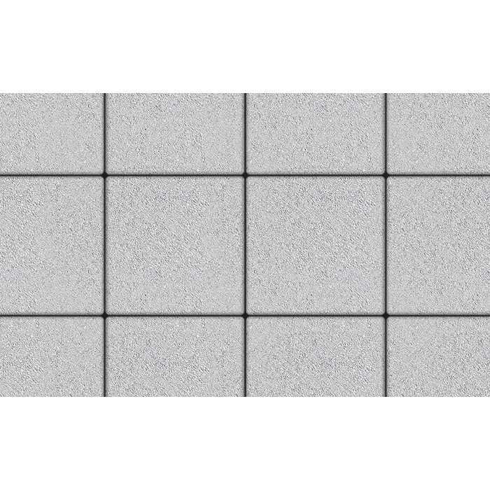 Плитка тротуарная Квадрум Б.6.К.6 гладкий белый 400x400x60 мм
