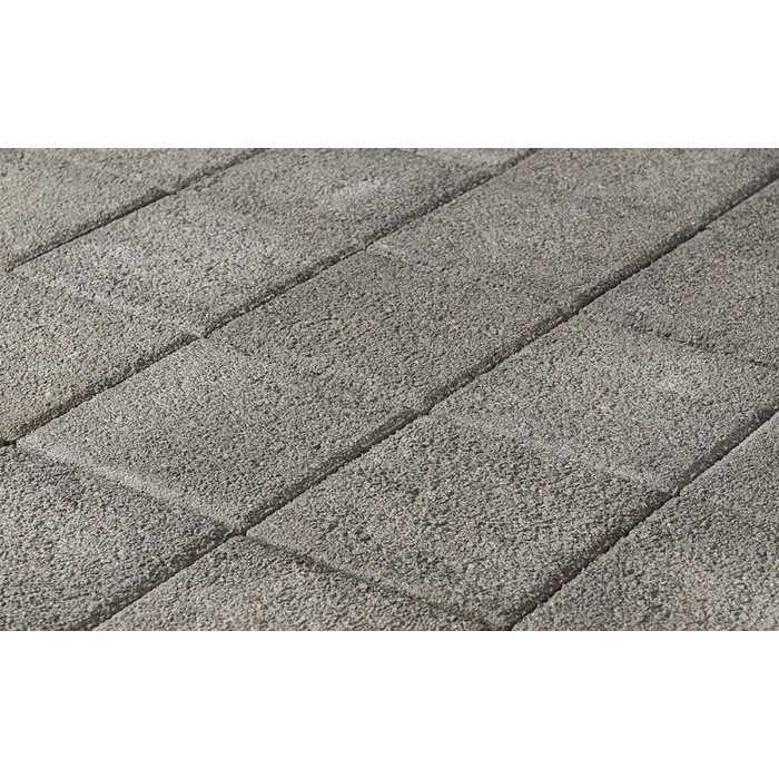 Плитка тротуарная BRAER Лувр Гранит серый, 200x200x60 мм