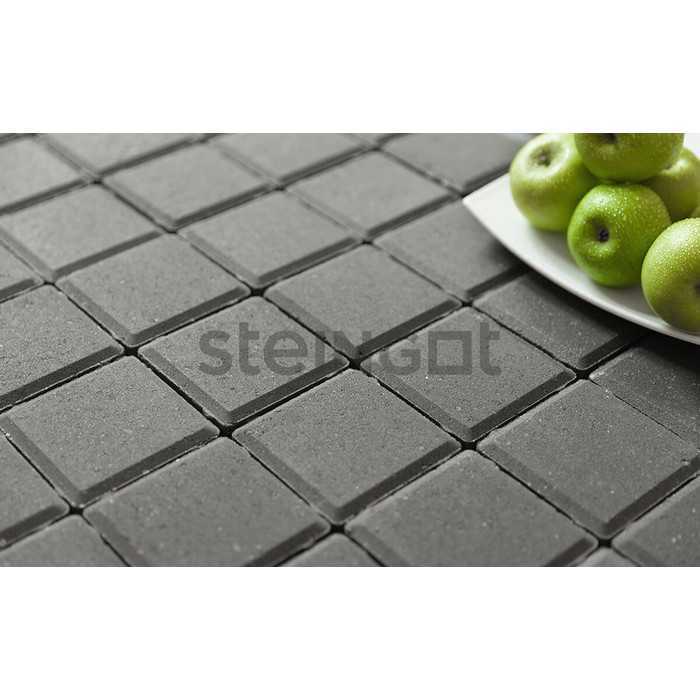 Плитка тротуарная Steingot Моно, Квадрат, серый, 100x100x60 мм