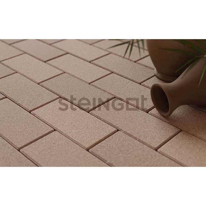 Тротуарная плитка Steingot Моноцвет, Прямоугольник, бежевый, 200x100x40 мм